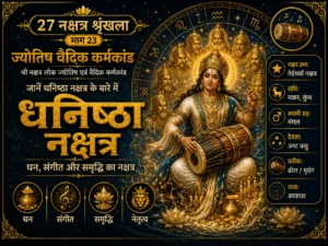 धनिष्ठा नक्षत्र: स्वभाव, करियर, धन, संगीत और वैदिक महत्व